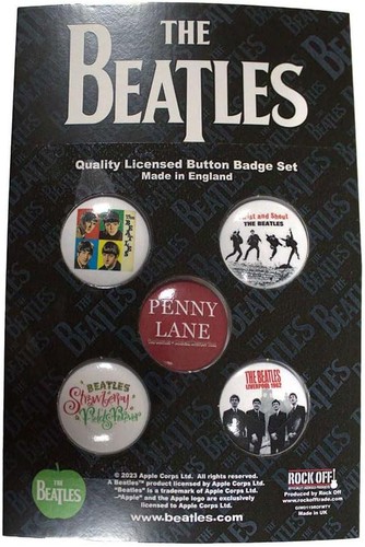 The beatles retro badge pack - badge,