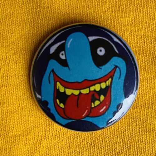 Blue meanie 25mm pin - meanie, badge