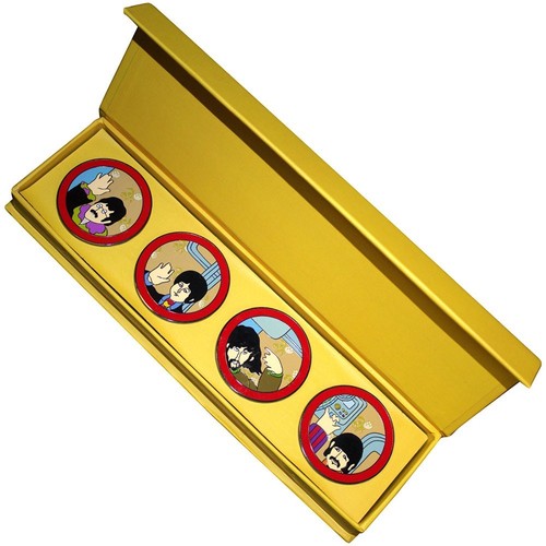 The beatles metal pin badge - the,