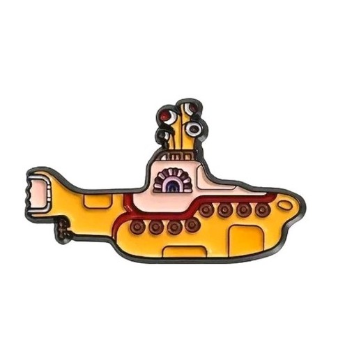 Beatles yellow submarine pin - yellow,